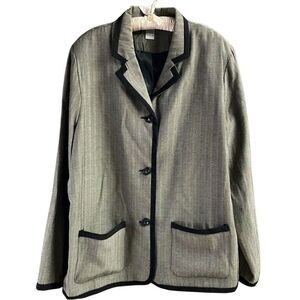 BonWorth Women’s Dress Jacket Blazer Style #2812 Black Size Large Career